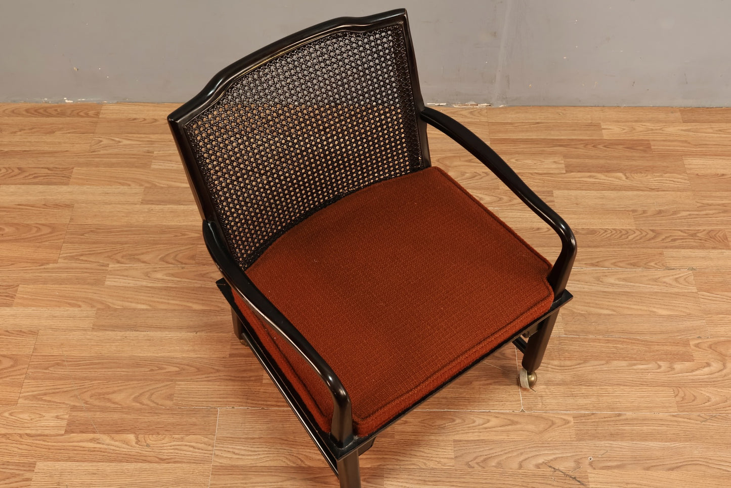 Regency Mahogany & Terra Cotta Armchair