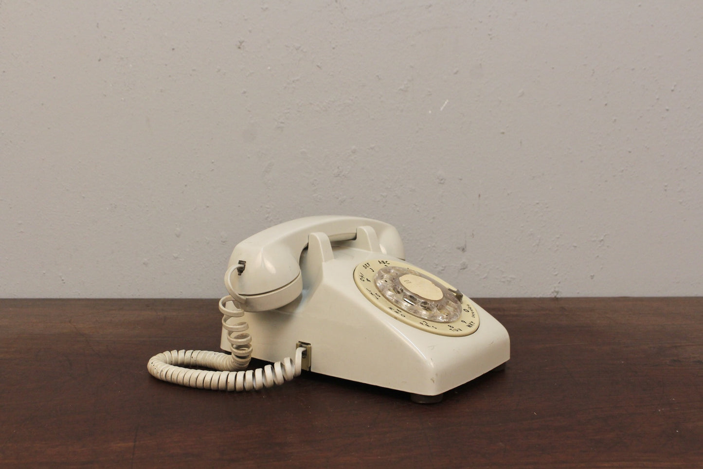 Eggshell Rotary Telephone