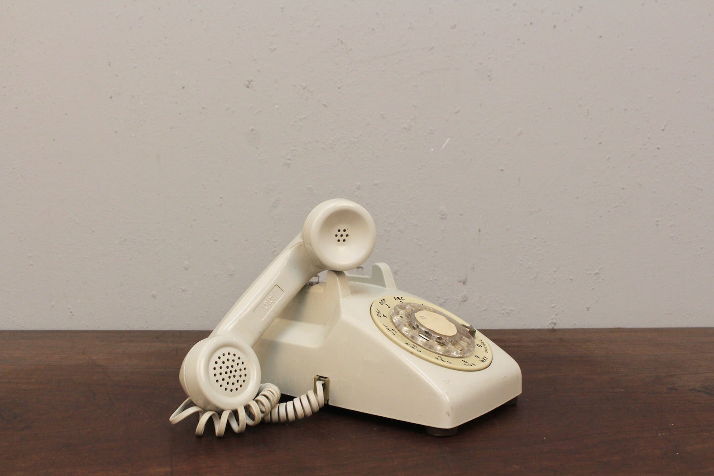 Eggshell Rotary Telephone