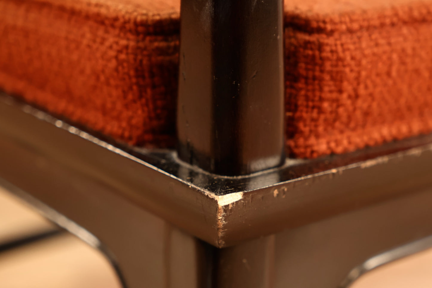 Regency Mahogany & Terra Cotta Armchair