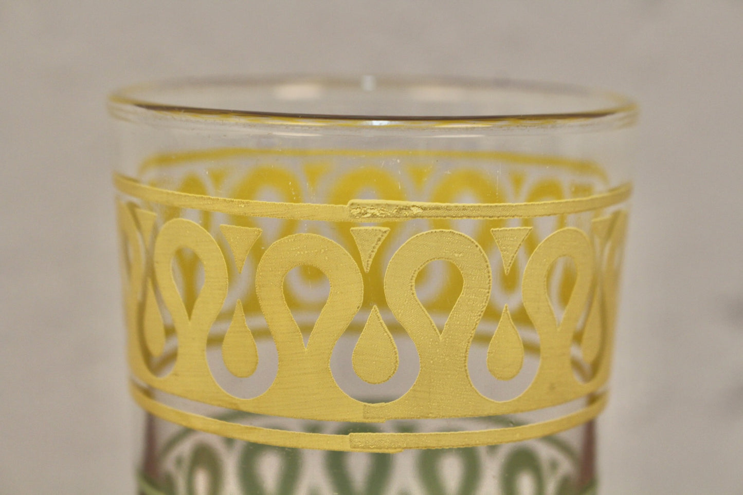 1960s Set of 4 Geometric Glasses