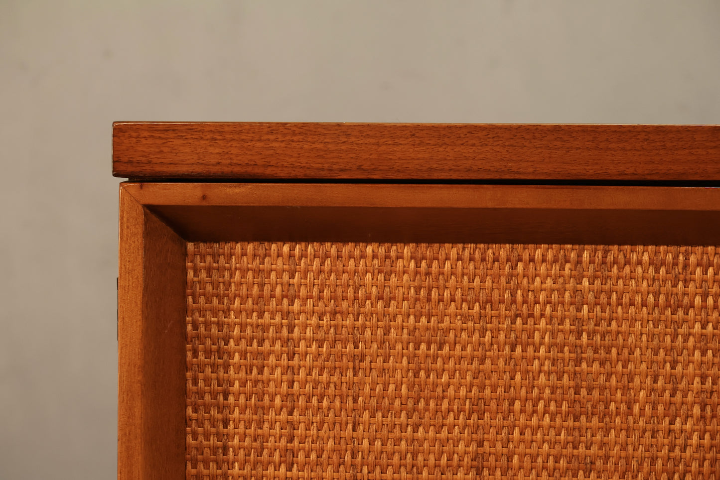 Kent Coffey Walnut & Woven Credenza
