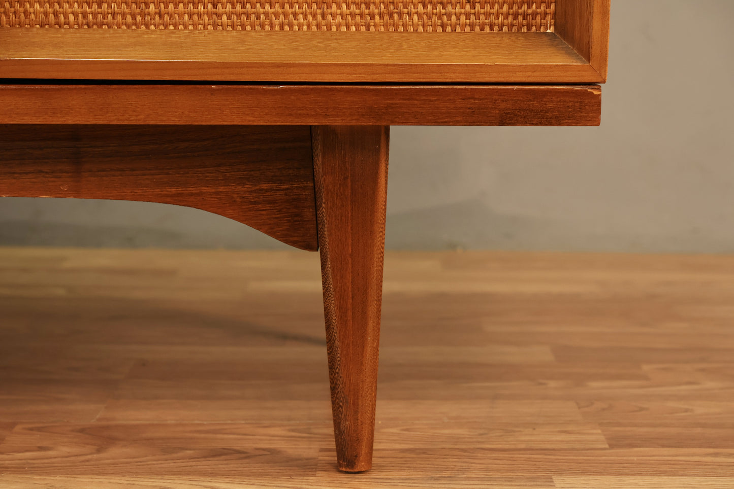 Kent Coffey Walnut & Woven Credenza