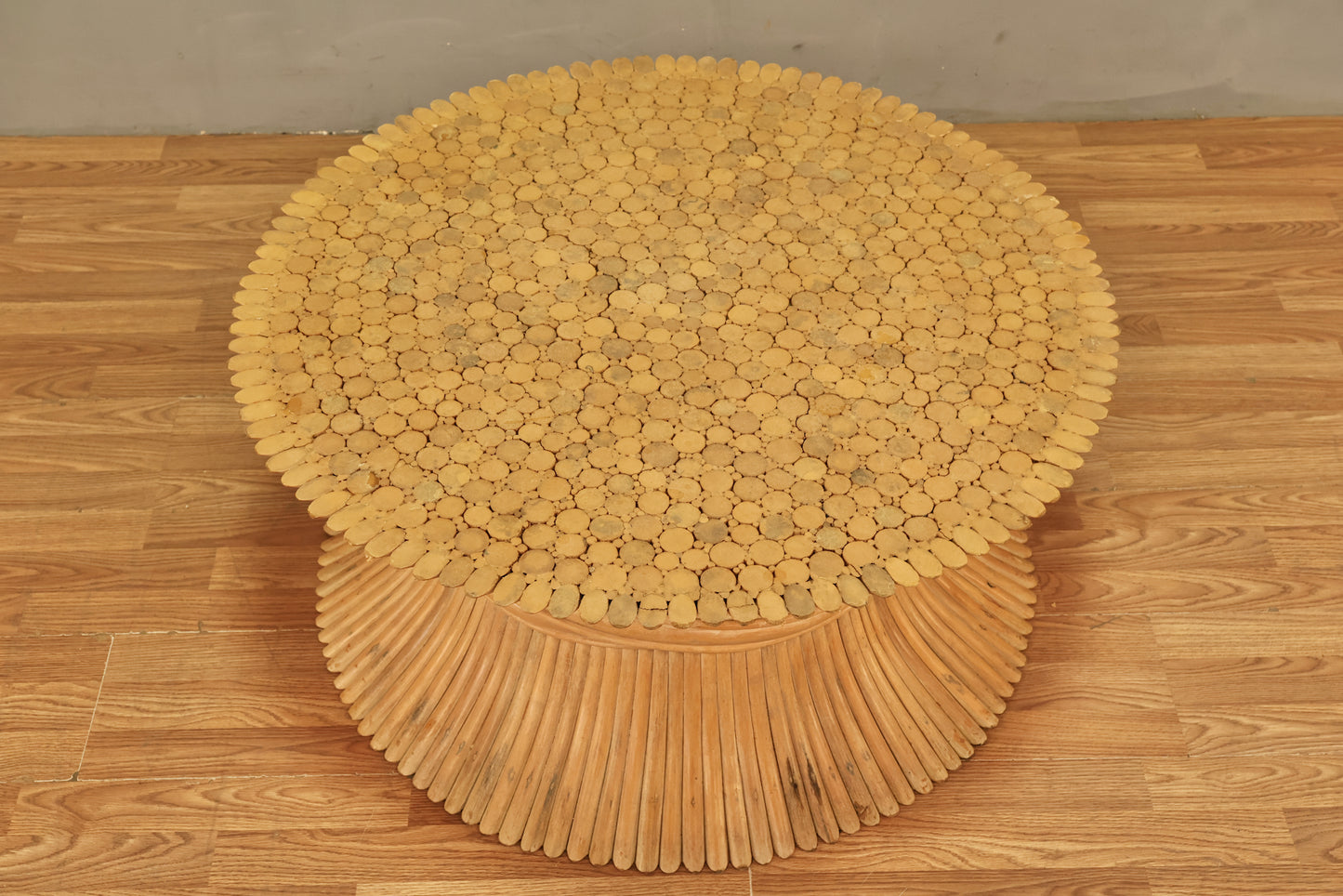 Mid Century Bamboo Sheaf Coffee Table - ONLINE ONLY