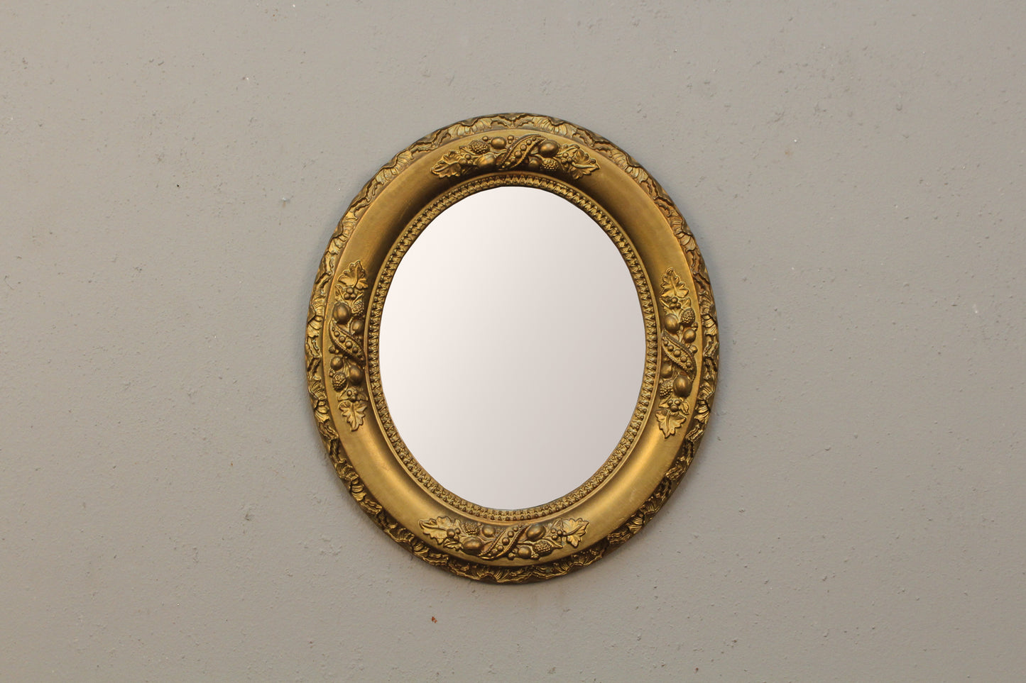 Small Oval Gilded Mirror