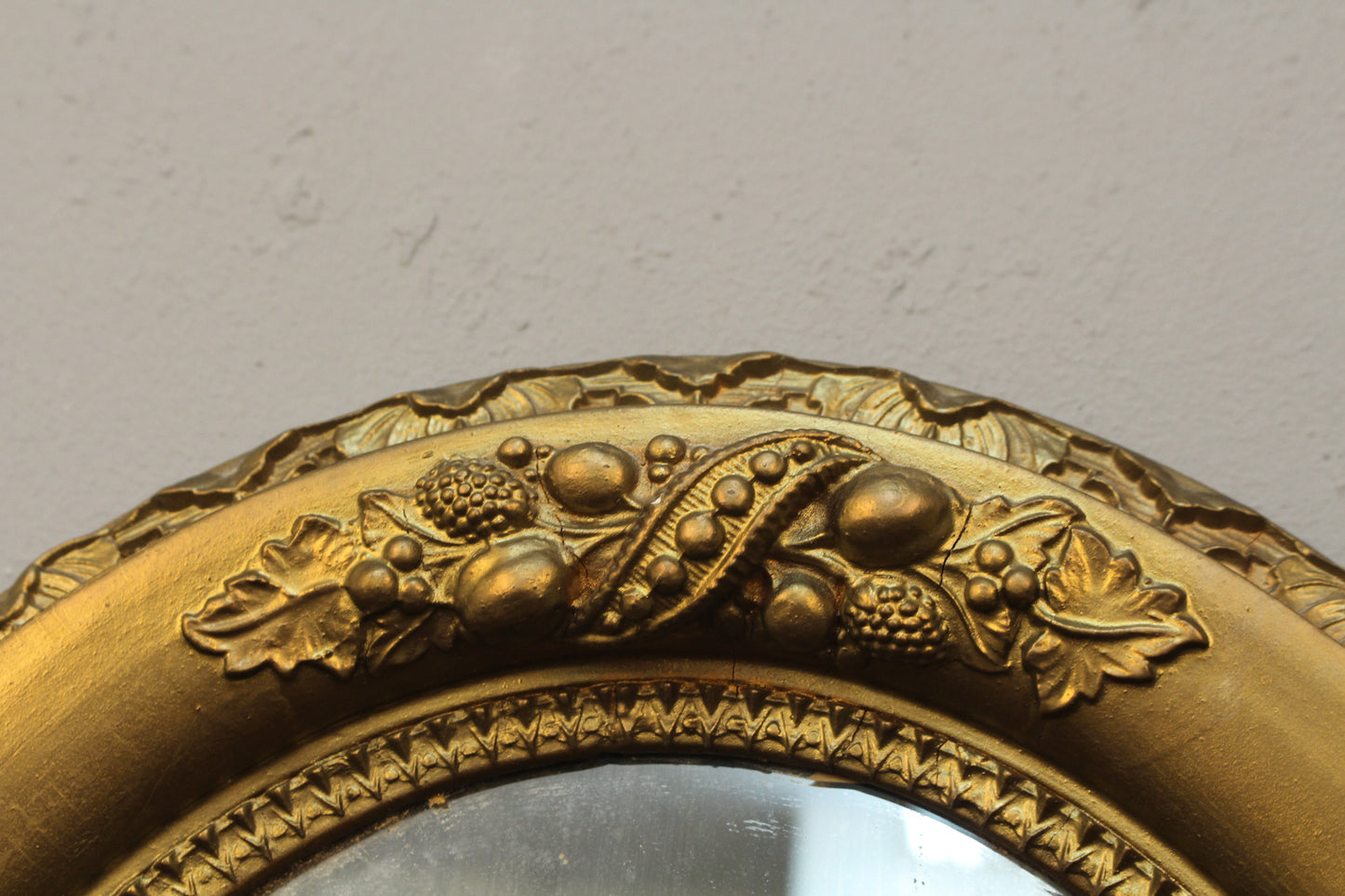 Small Oval Gilded Mirror