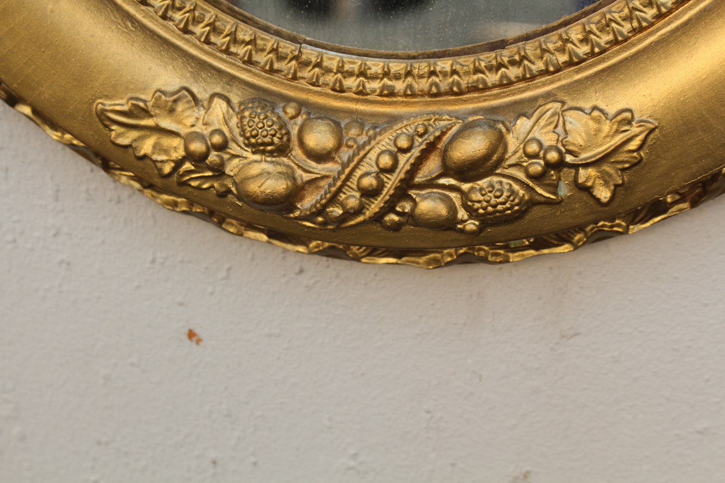 Small Oval Gilded Mirror