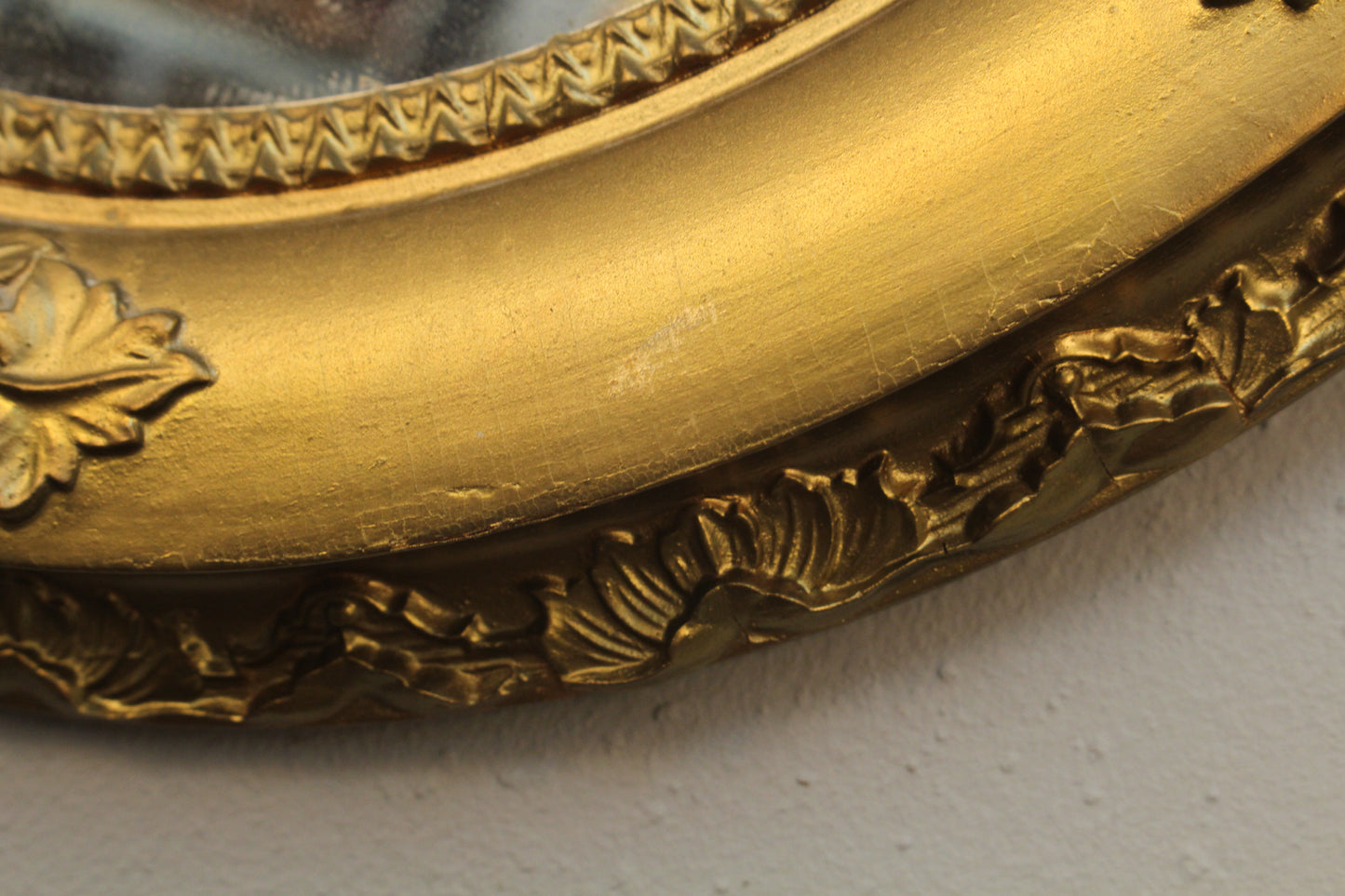 Small Oval Gilded Mirror