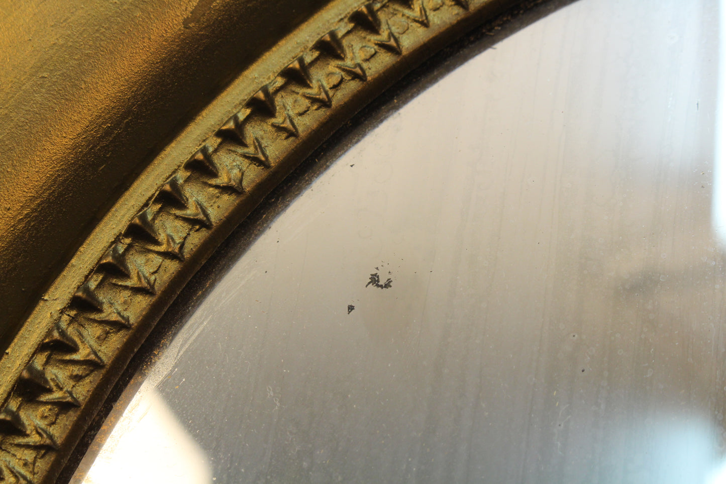 Small Oval Gilded Mirror