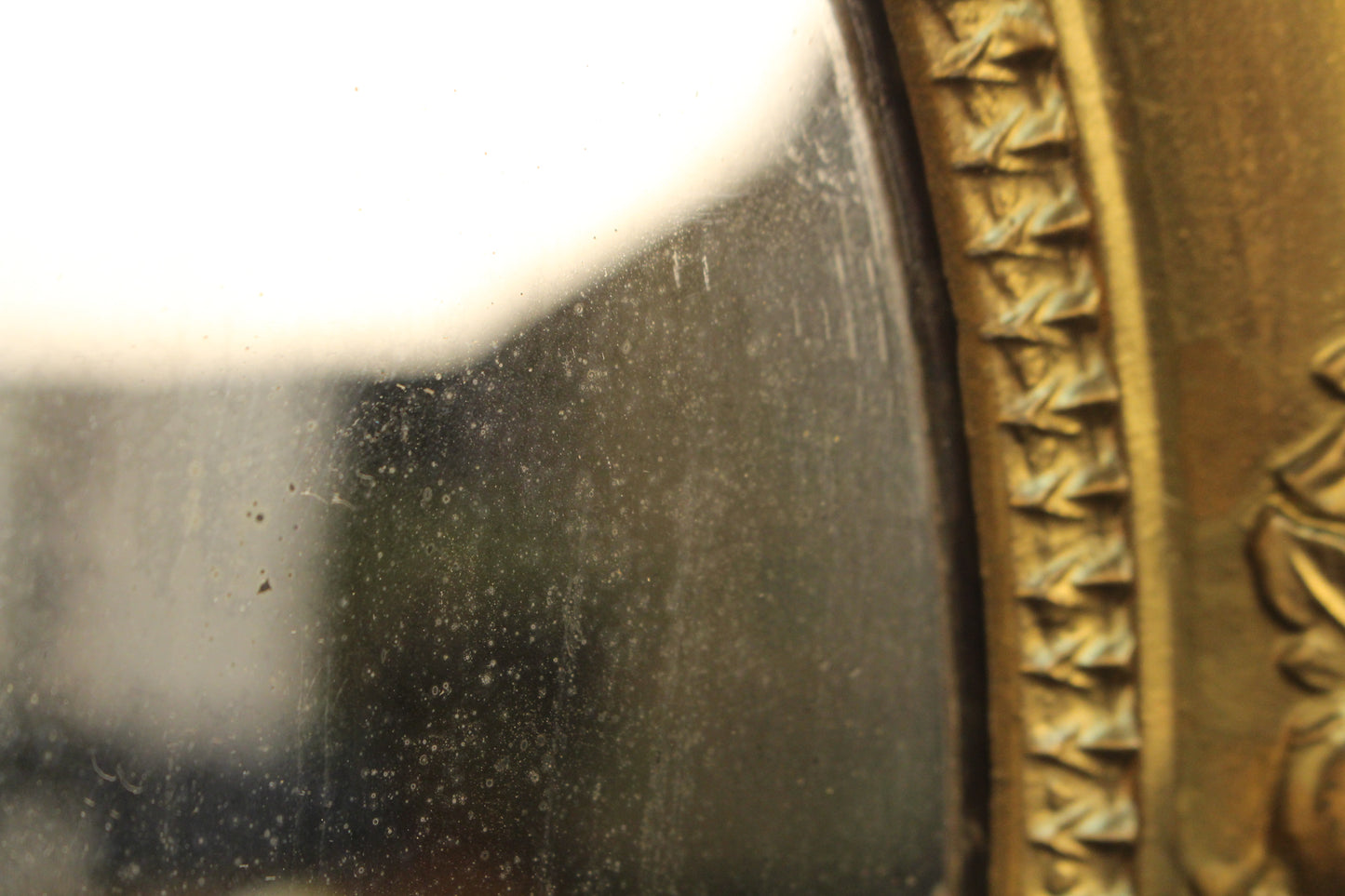Small Oval Gilded Mirror