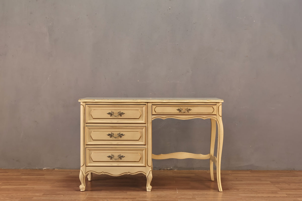 French Provincial 4-Drawer Desk