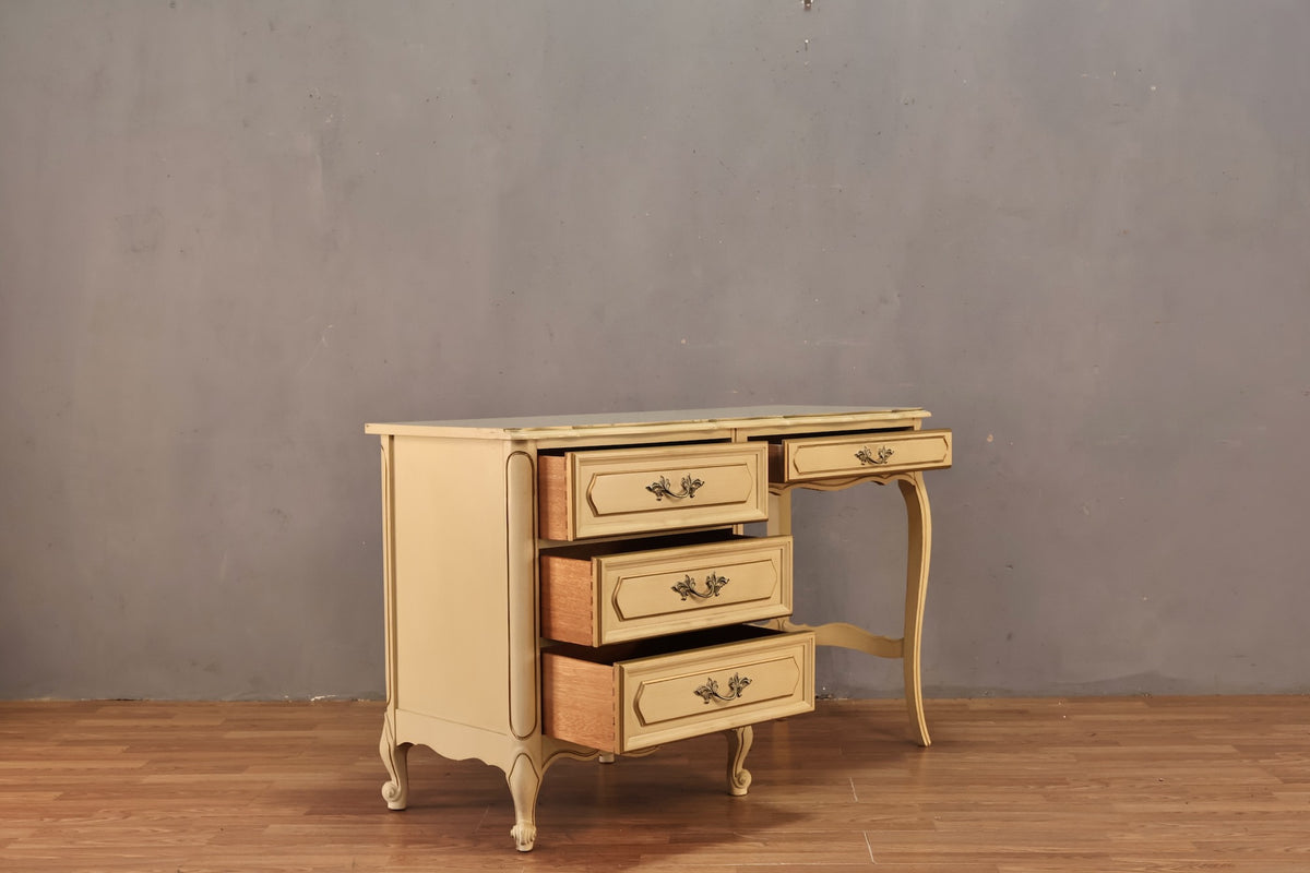 French Provincial 4-Drawer Desk