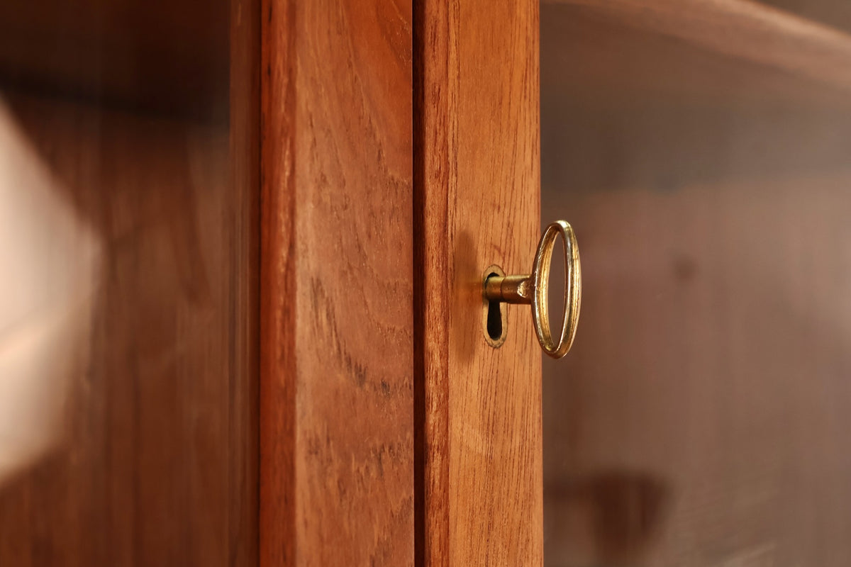 Luxe Danish Teak & Glass Wall Unit
