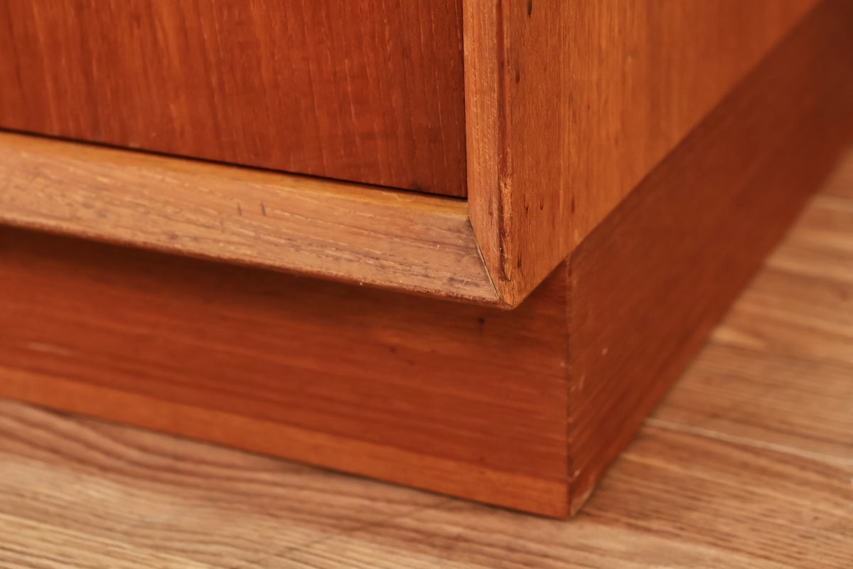 Luxe Danish Teak & Glass Wall Unit