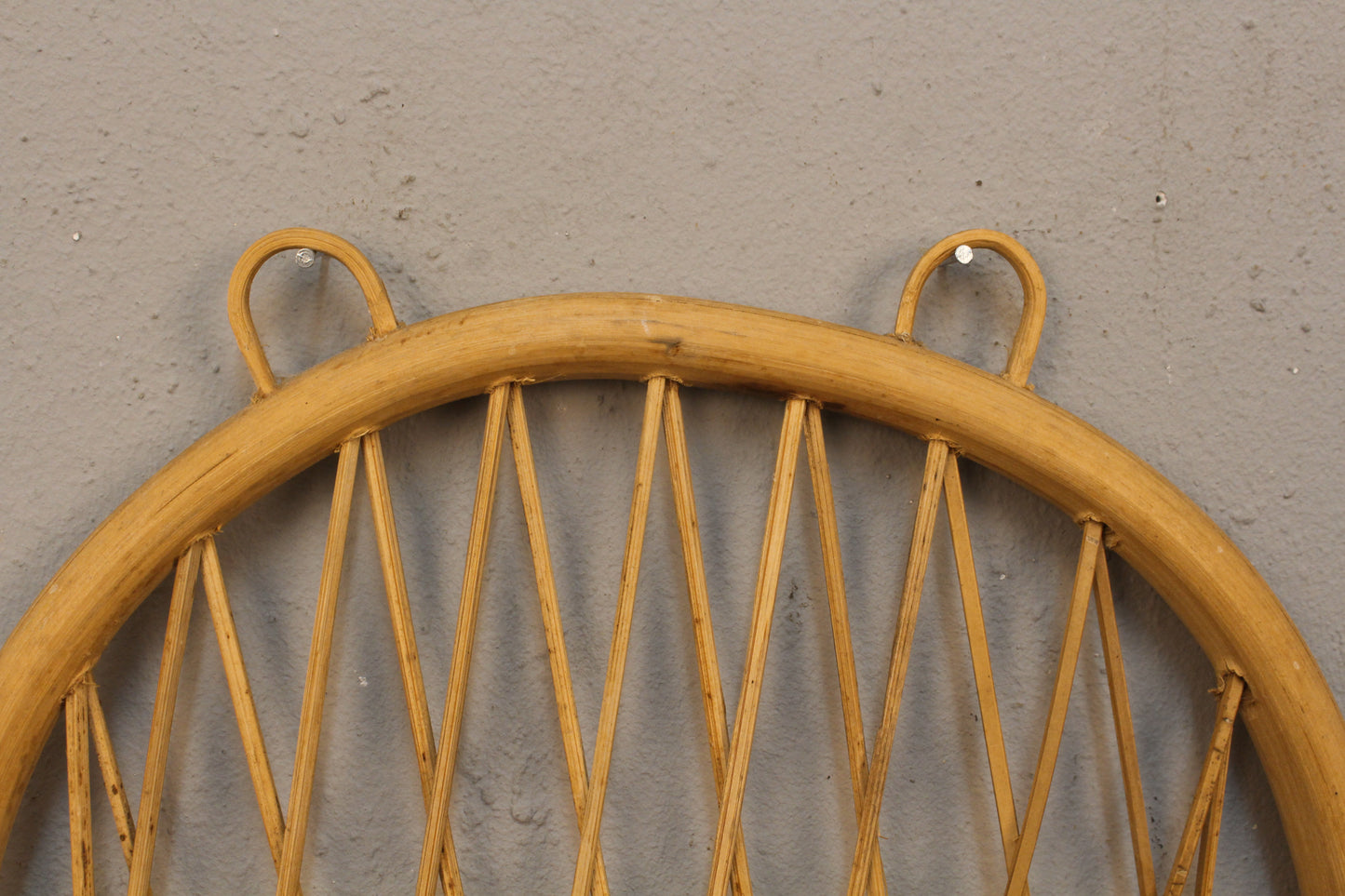 Slim Rattan 2-Tier Wall Shelf
