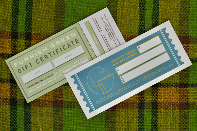 Furnish Green Gift Certificate