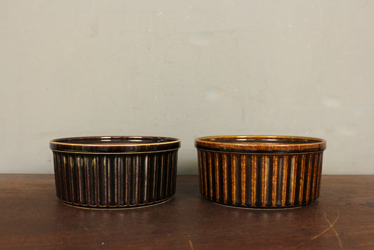 Pair of Cinnamon Arabia Ceramic Dishes