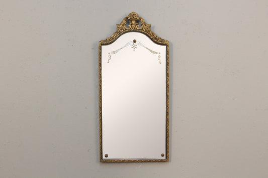 Art Nouveau Etched Mirror