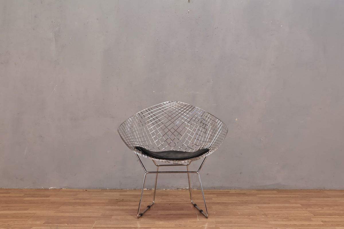 Bertoia-Style Diamond Accent Chair