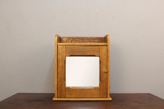 Oak Mirrored Medicine Cabinet