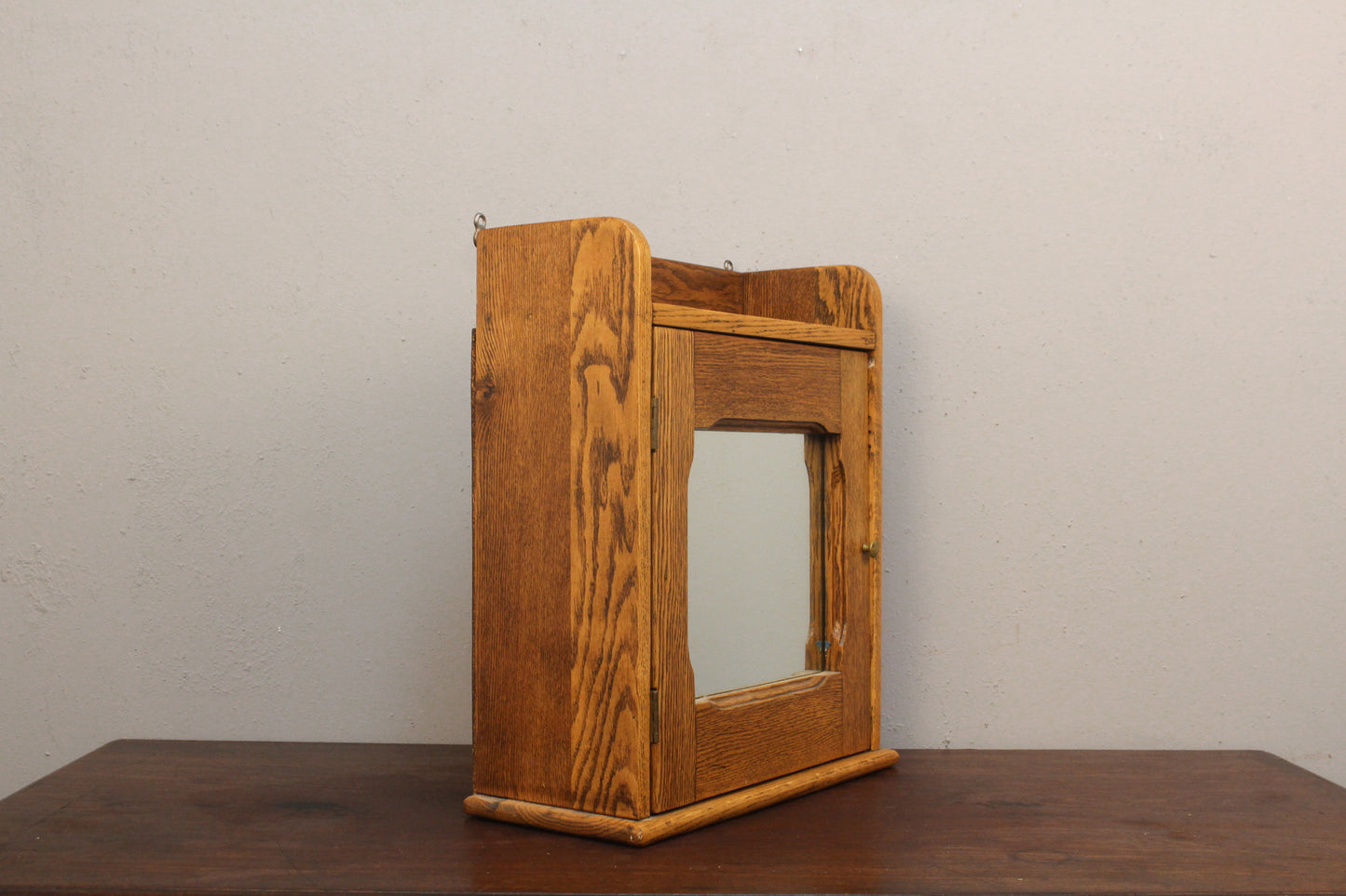Oak Mirrored Medicine Cabinet