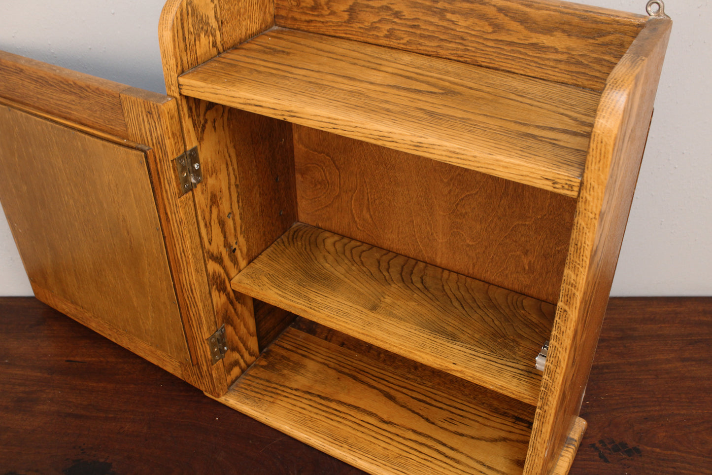 Oak Mirrored Medicine Cabinet