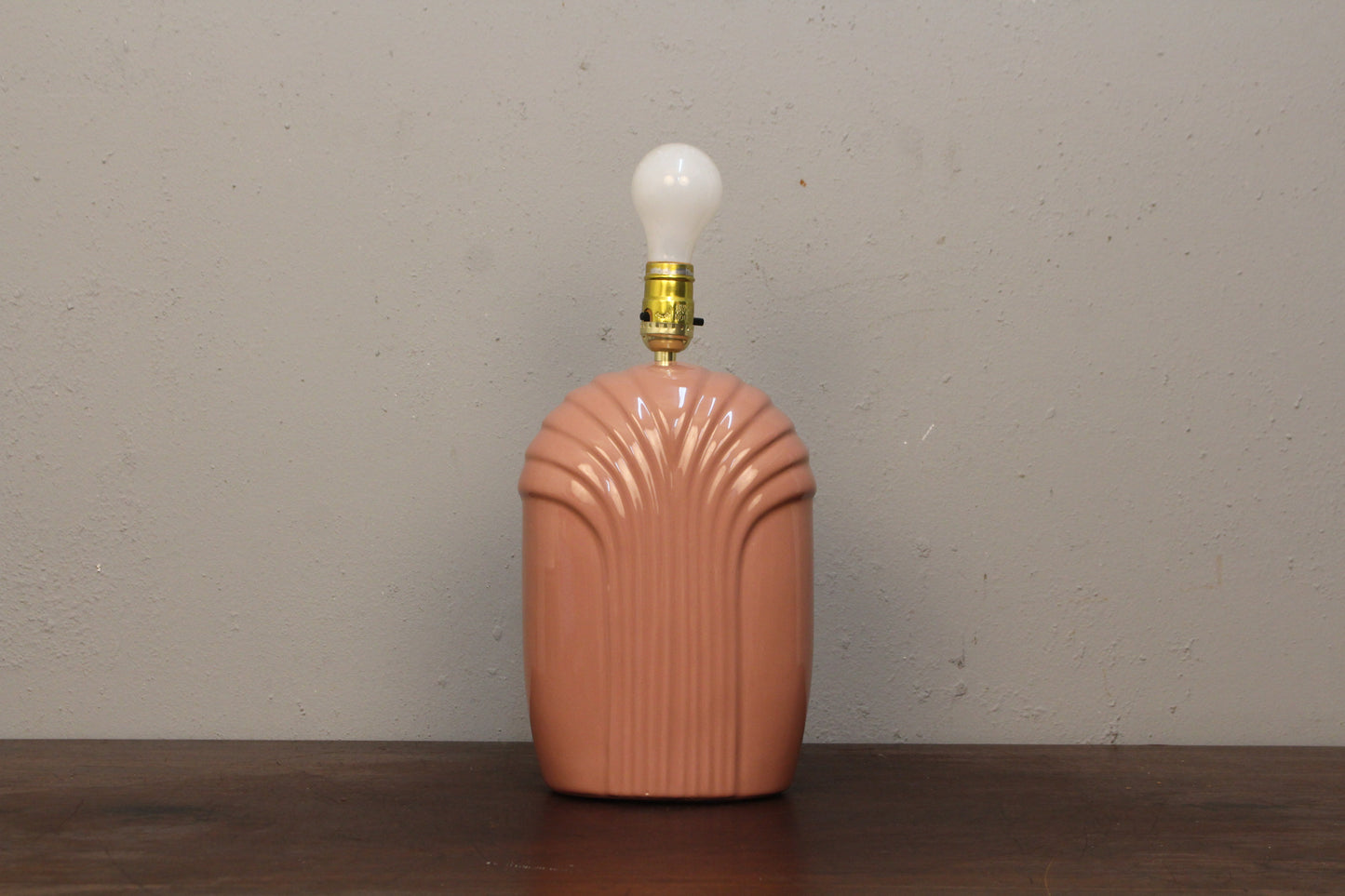 Pair of Mauve Ceramic Table Lamps