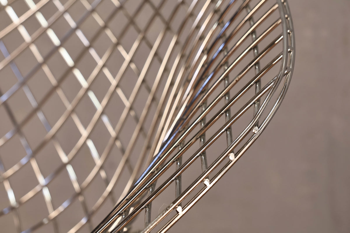 Bertoia-Style Diamond Accent Chair