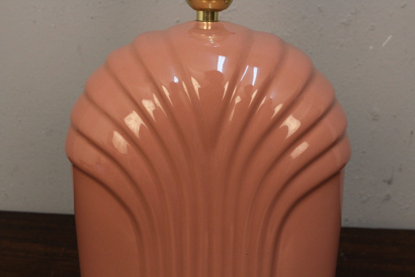 Pair of Mauve Ceramic Table Lamps
