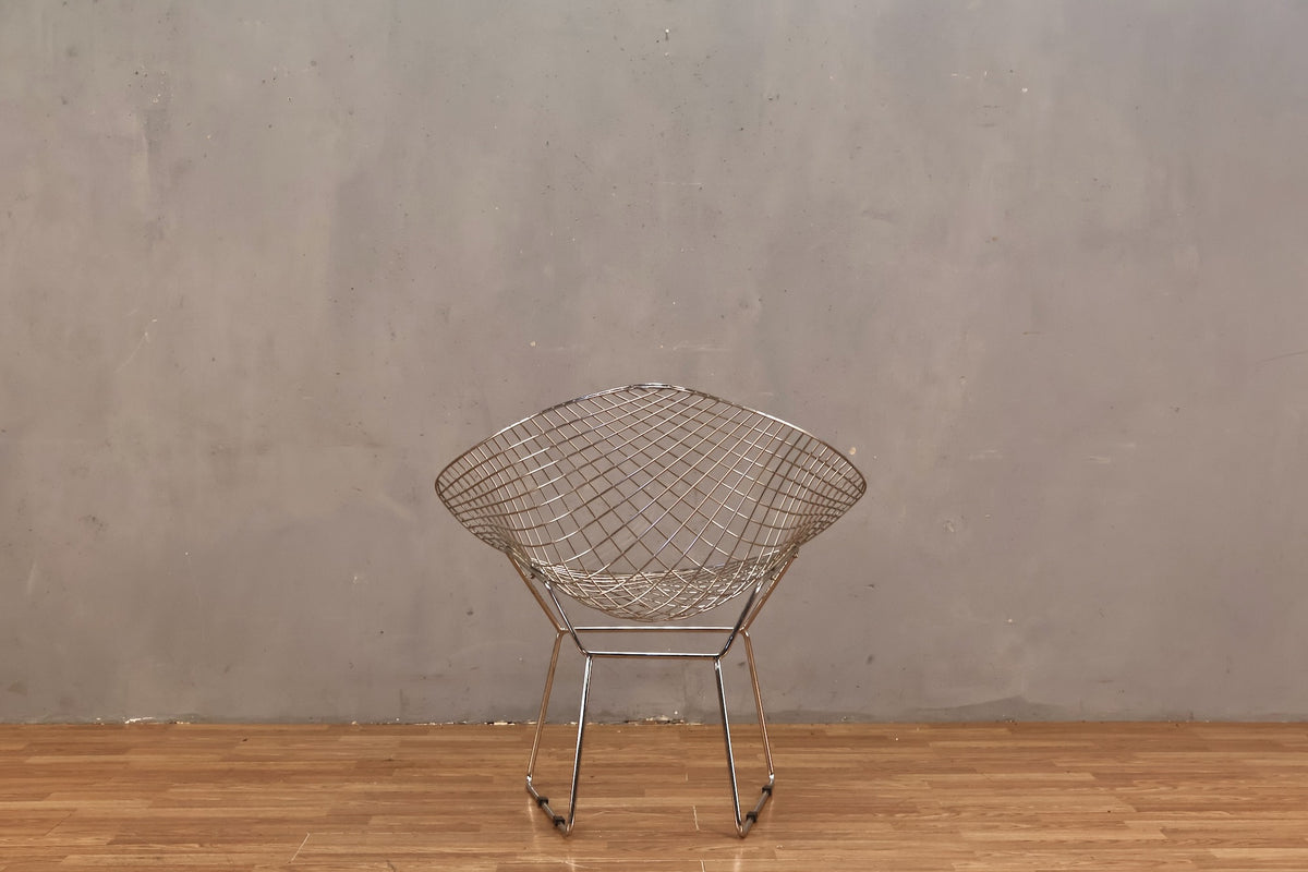 Bertoia-Style Diamond Accent Chair