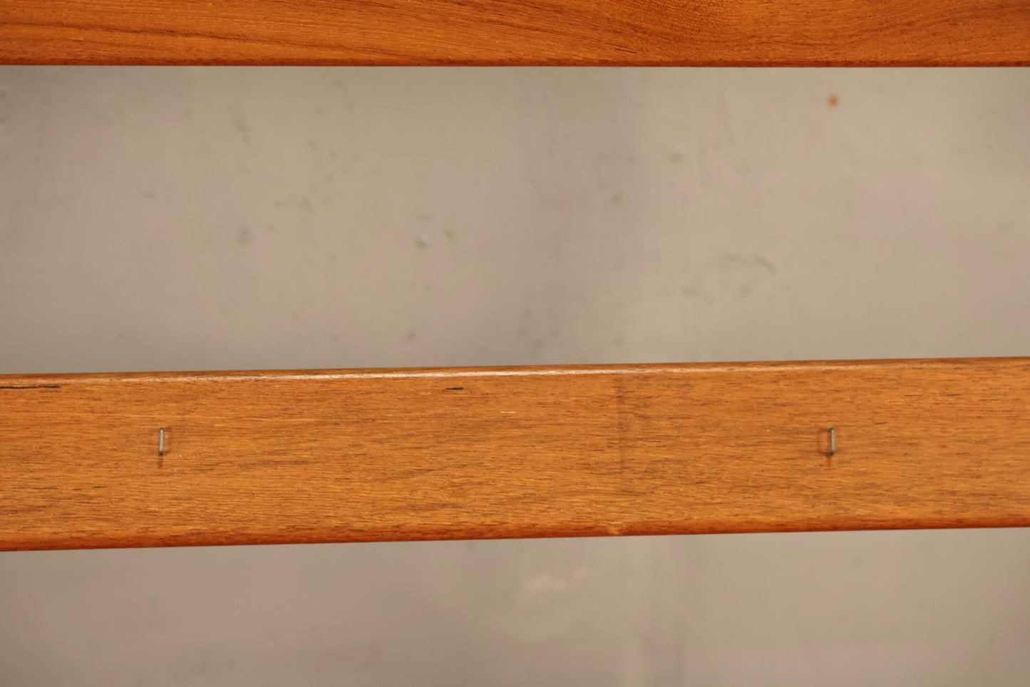Danish Teak & Pale Gray Loveseat
