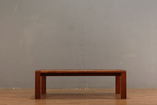 Luxe Mid Century Mixed-Wood Coffee Table