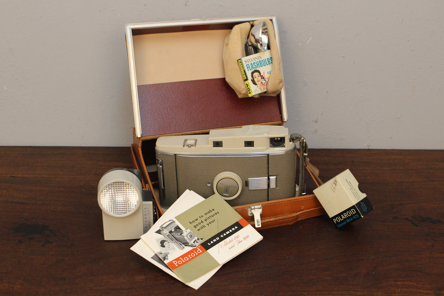 Polaroid Land Camera with Carrying Case