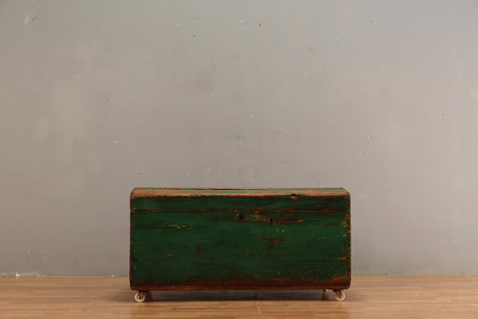 Rustic Green Rolling Chest - ONLINE ONLY