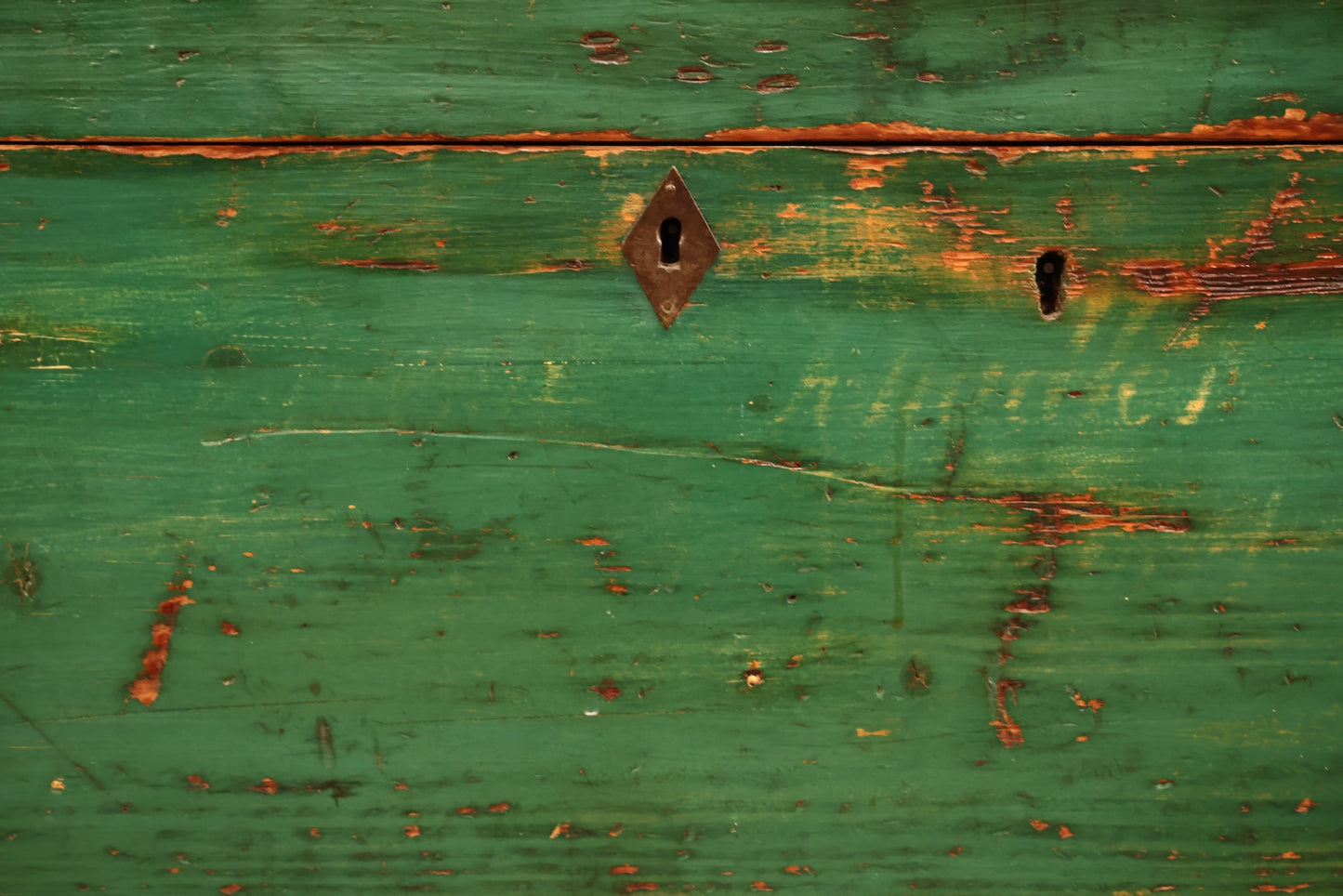 Rustic Green Rolling Chest - ONLINE ONLY