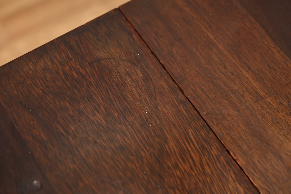 Mahogany Drop-Leaf 2-Drawer End Table