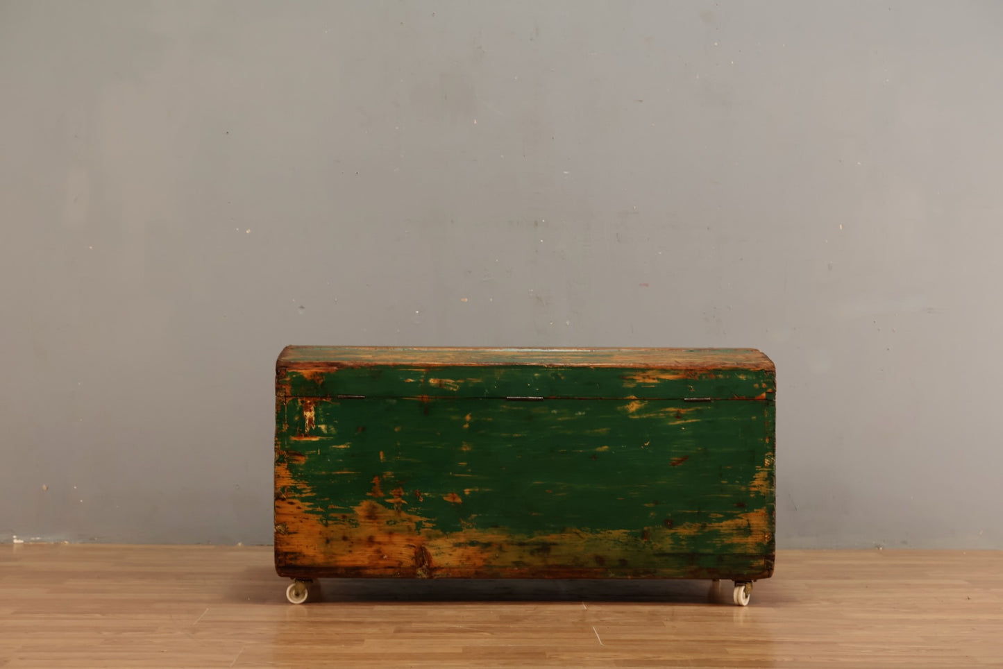 Rustic Green Rolling Chest - ONLINE ONLY