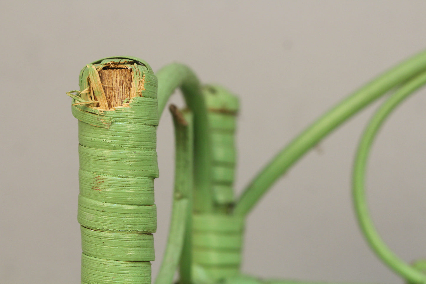 Mint Green Rattan Shelf