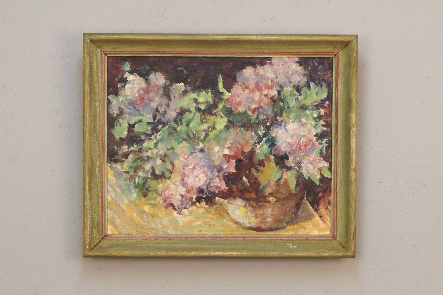 Antique Floral Still Life Painting