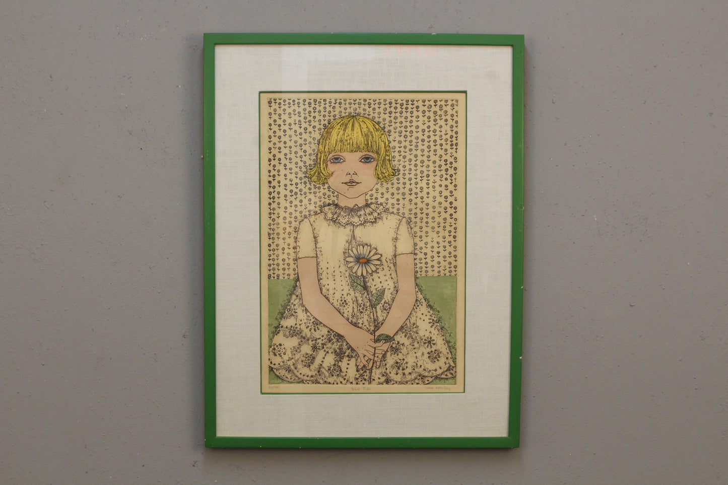 Cuca Romley "Petite Fille" Etching