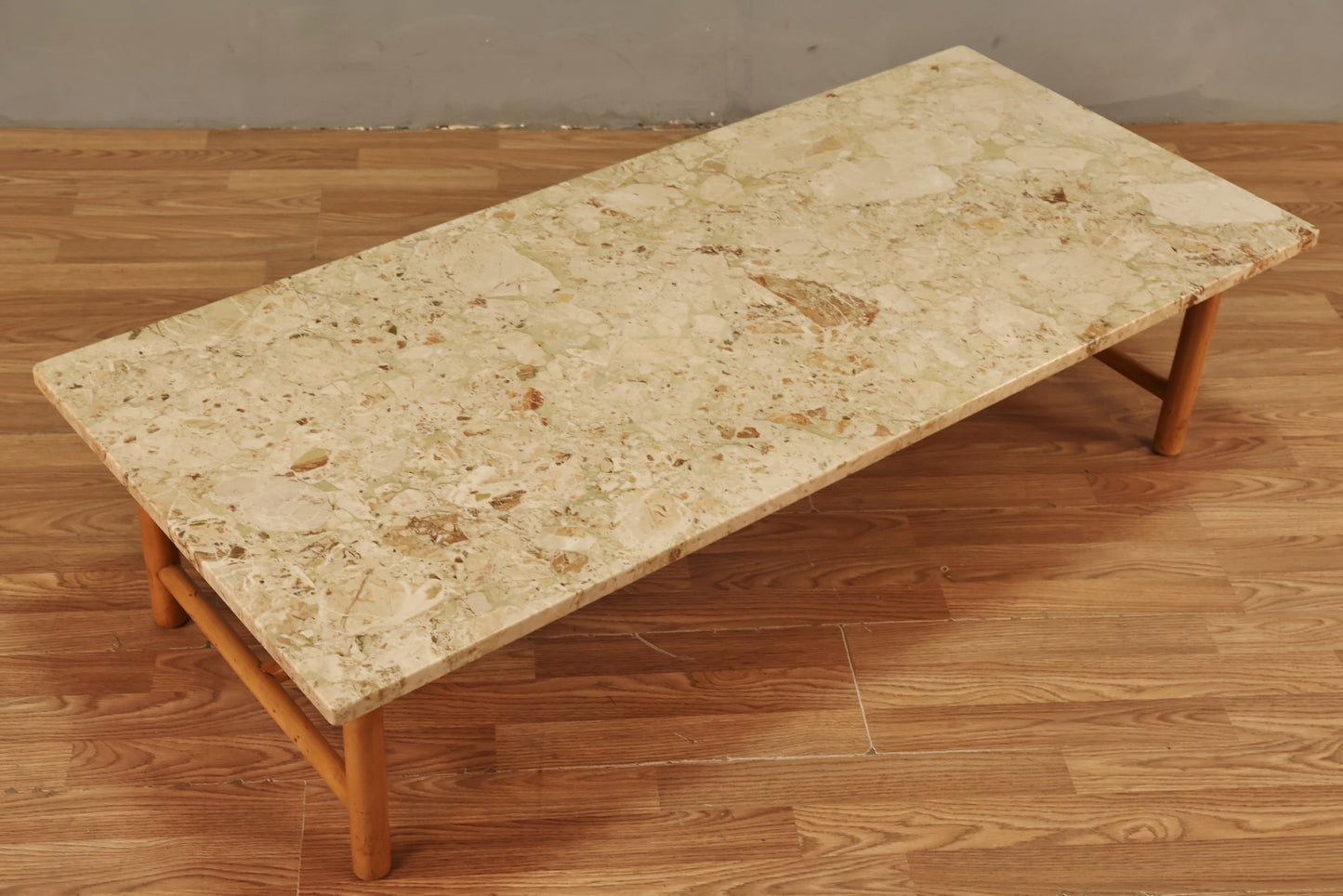 T.H. Robsjohn-Gibbings Travertine Coffee Table - ONLINE ONLY