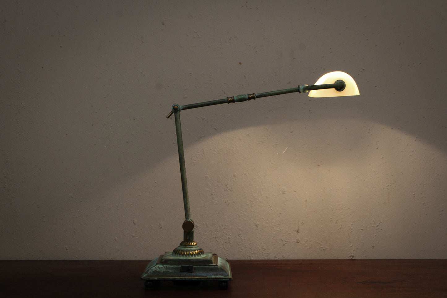 Faux-Oxidized Reading Lamp