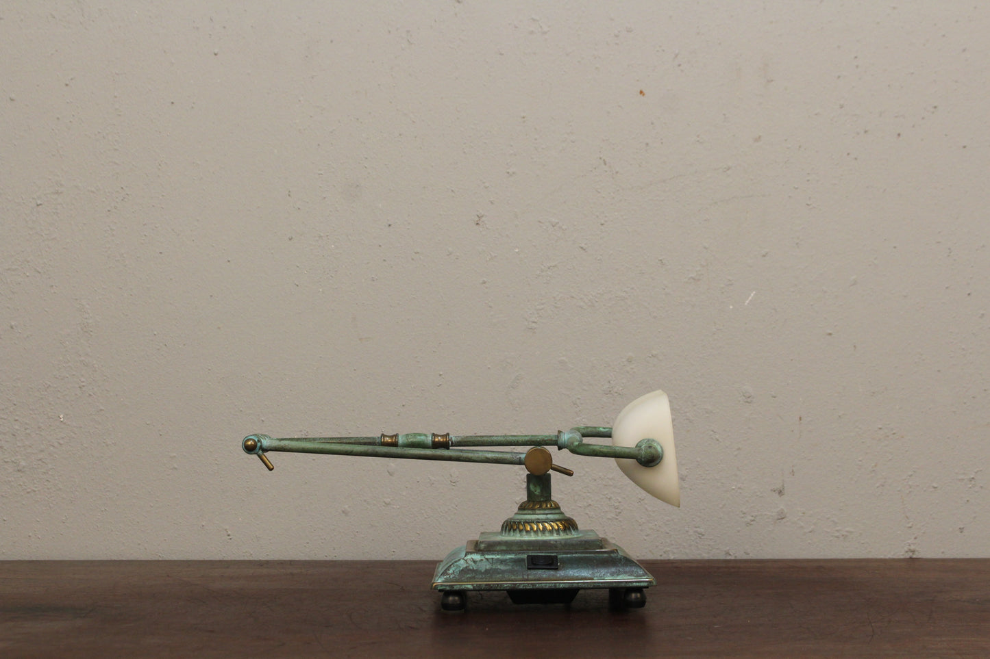 Faux-Oxidized Reading Lamp