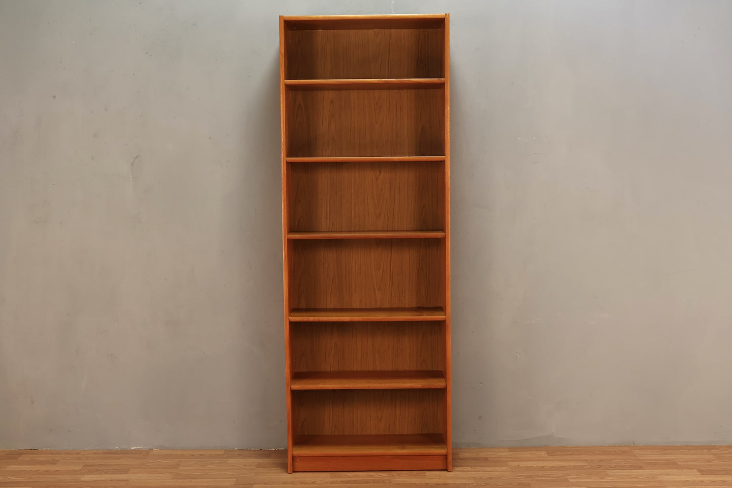 Tall Danish Teak 6-Tier Bookshelf