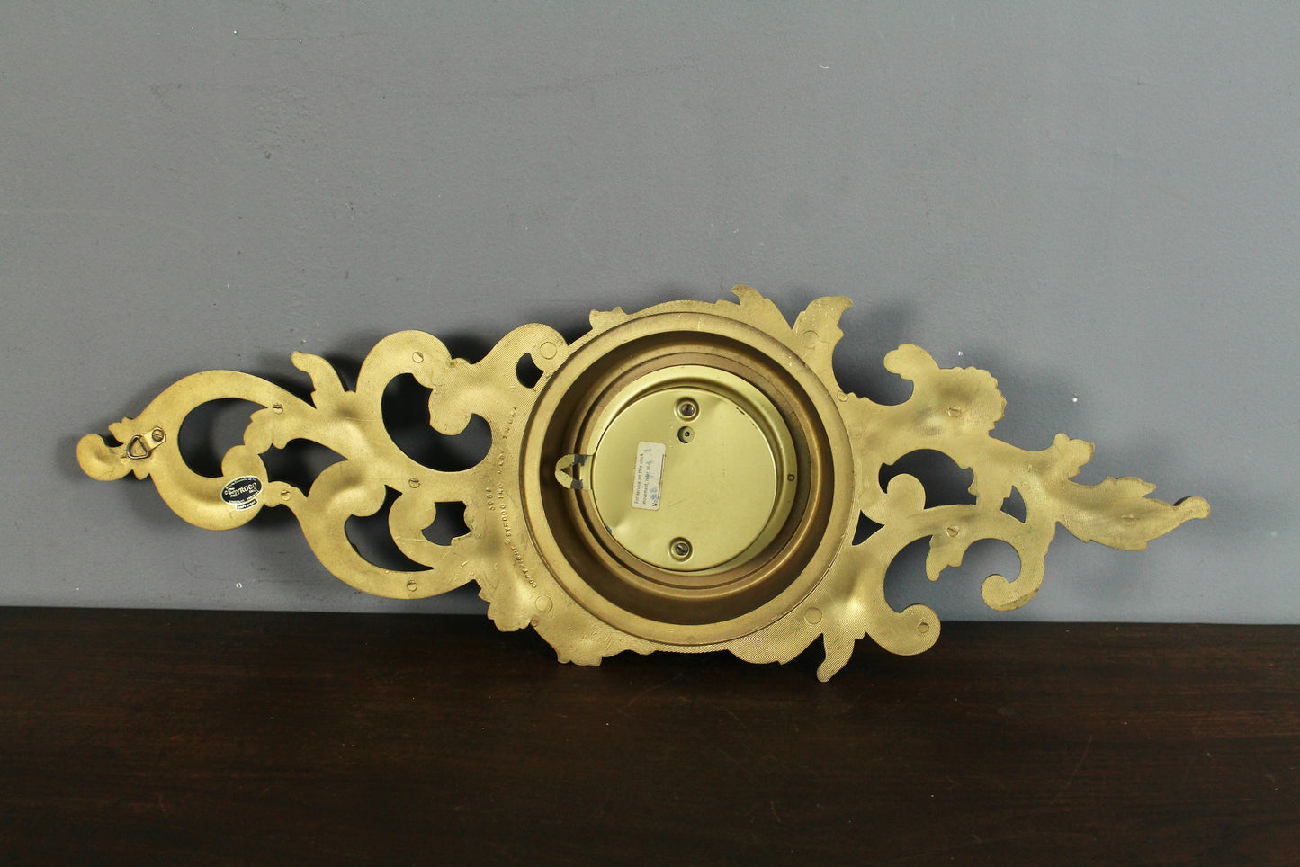 Ornate Syroco Wind-Up Prop Clock