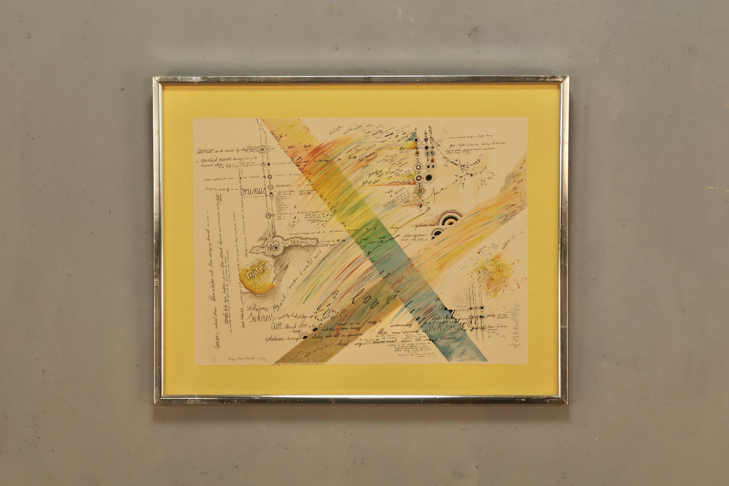 1973 "Rainbow" Mary Bauermeister Lithograph