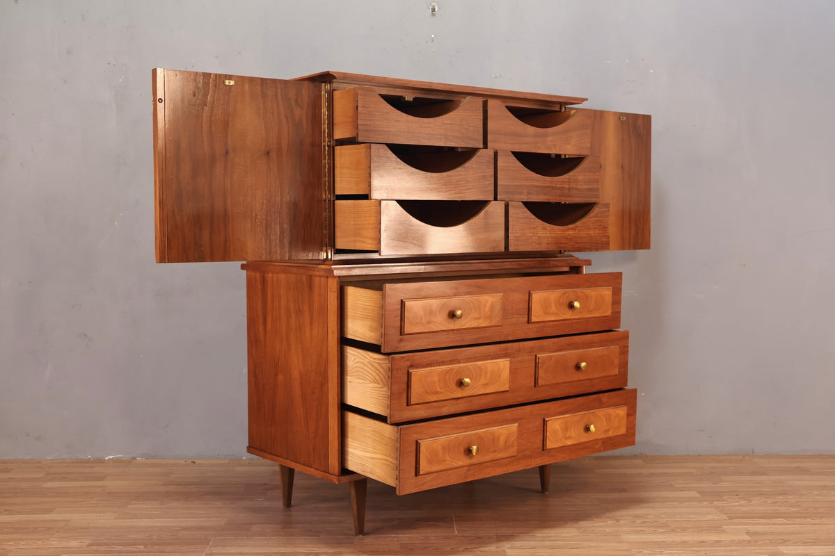 Albe Mid Century 9-Drawer Bachelors Chest