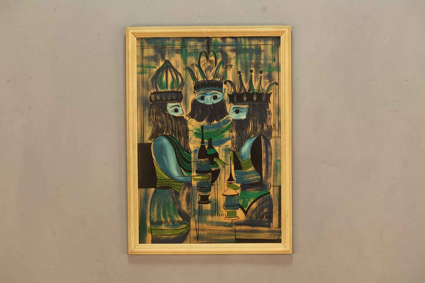 Mid Century "Three Kings" Painting