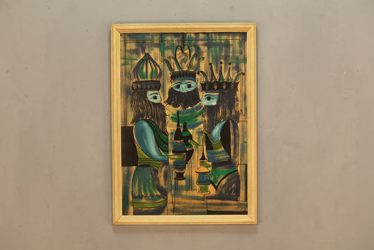 Mid Century "Three Kings" Painting