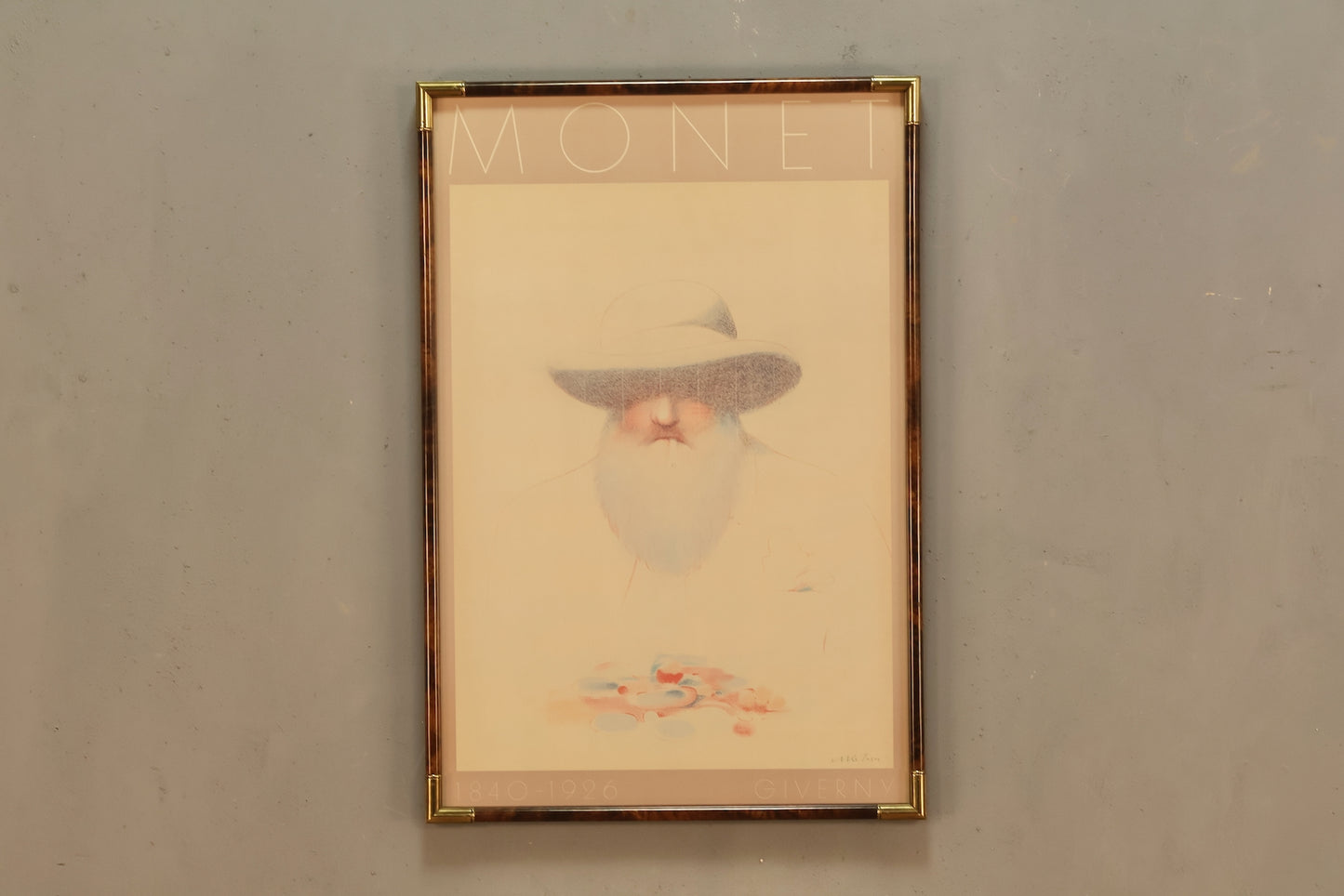 1980s "Monet at Giverny" Milton Glaser Print